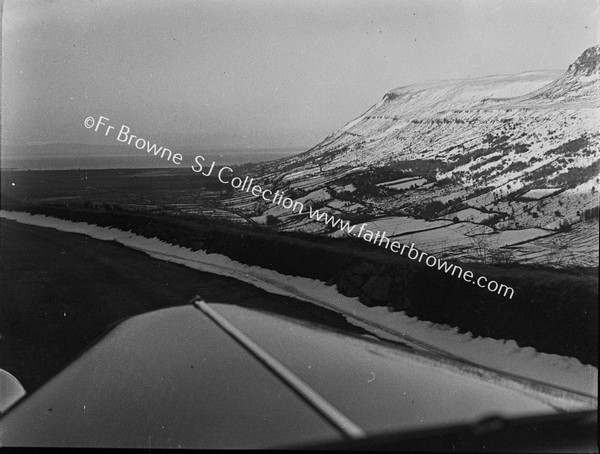 SNOW SCENE THROUGH WINDSCREEN